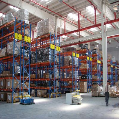 Q235 Estante de armazenamento de paletes de aço pesado de 76,2 mm Sistema de estante de paletes seletivo