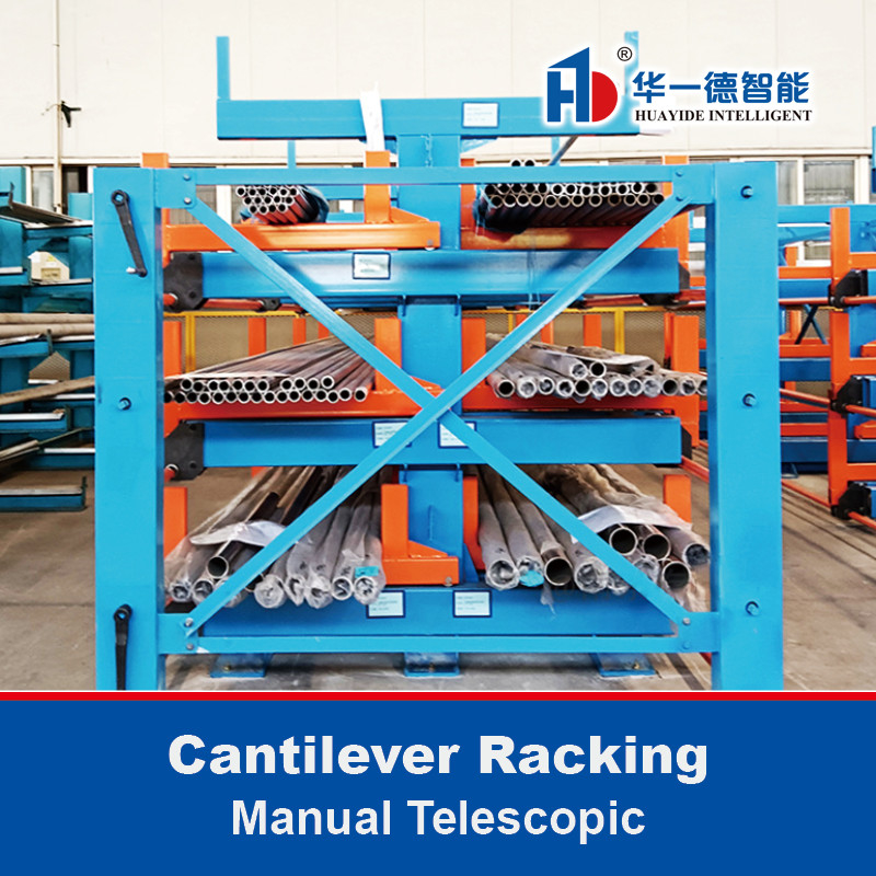 Repositório manual telescópico de cantilever Repositório manual de tipo cranked para materiais longos
