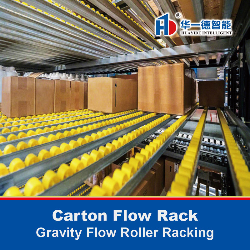 Cartão de rack de fluxo de gravidade de fluxo de rolos de racking de cartão de fluxo de racking de armazenamento de armazenamento