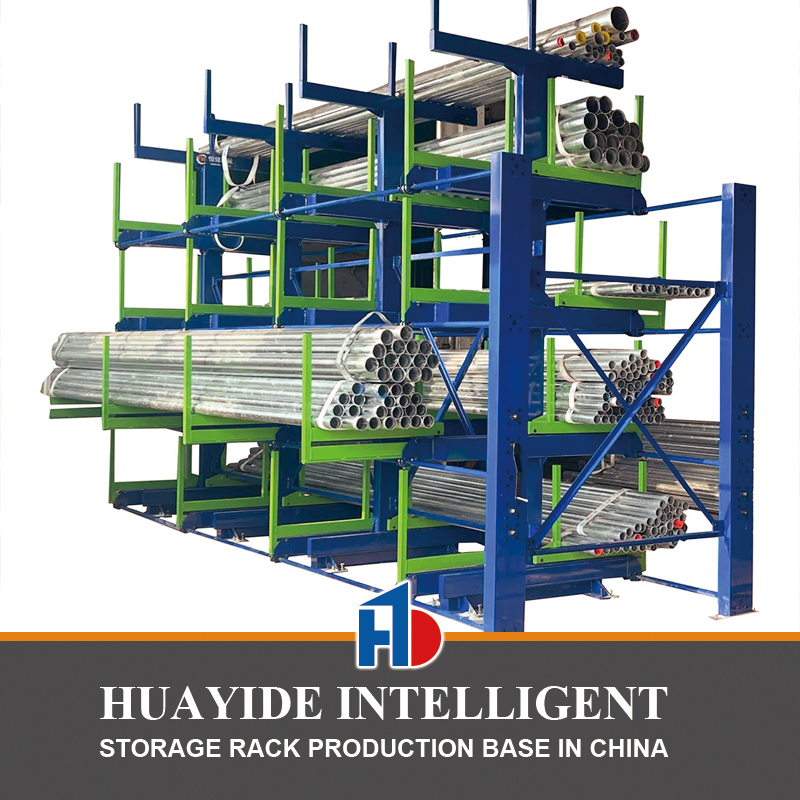 B52: Rolo de Armazenamento de Material Longo Rack Cantilever Deslizante para Barras e Tubos Rack Cantilever Deslizante