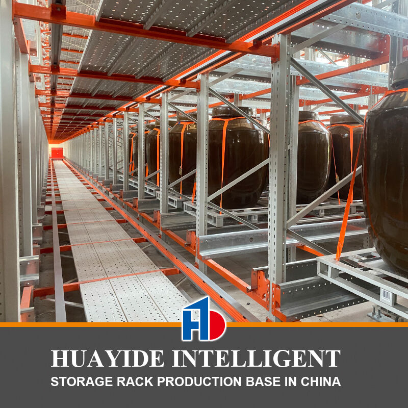 Sistema de armazenamento em depósito tridimensional de veículos de transporte e transporte Sistema automatizado de armazenamento e recuperação ASRS