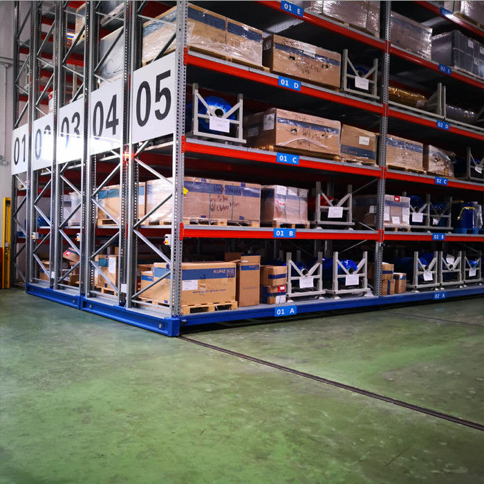 500 kg por camada de aço Eletrônico Móvel Racking Económico RAL Cor