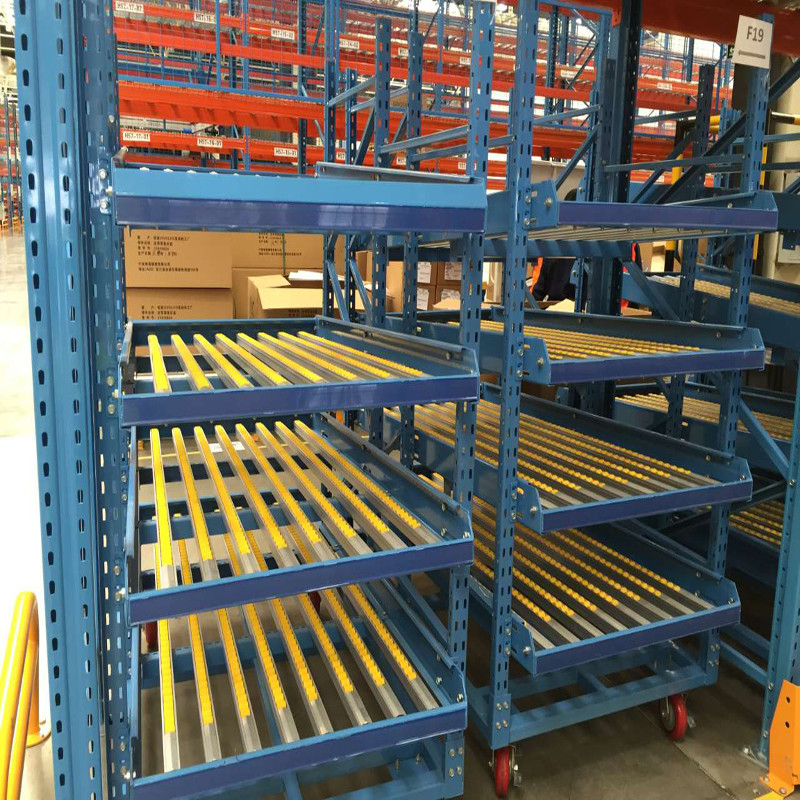 FIFO RAL Cor Gravity Flow Rack para armazenamento em armazém
